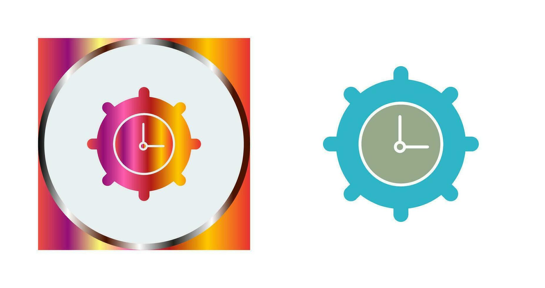 Time Settings Vector Icon