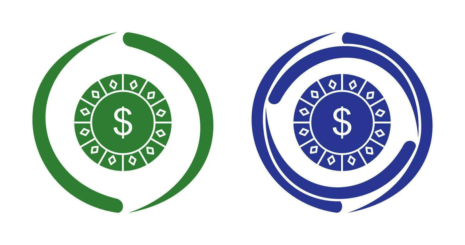Dollar Chip Vector Icon