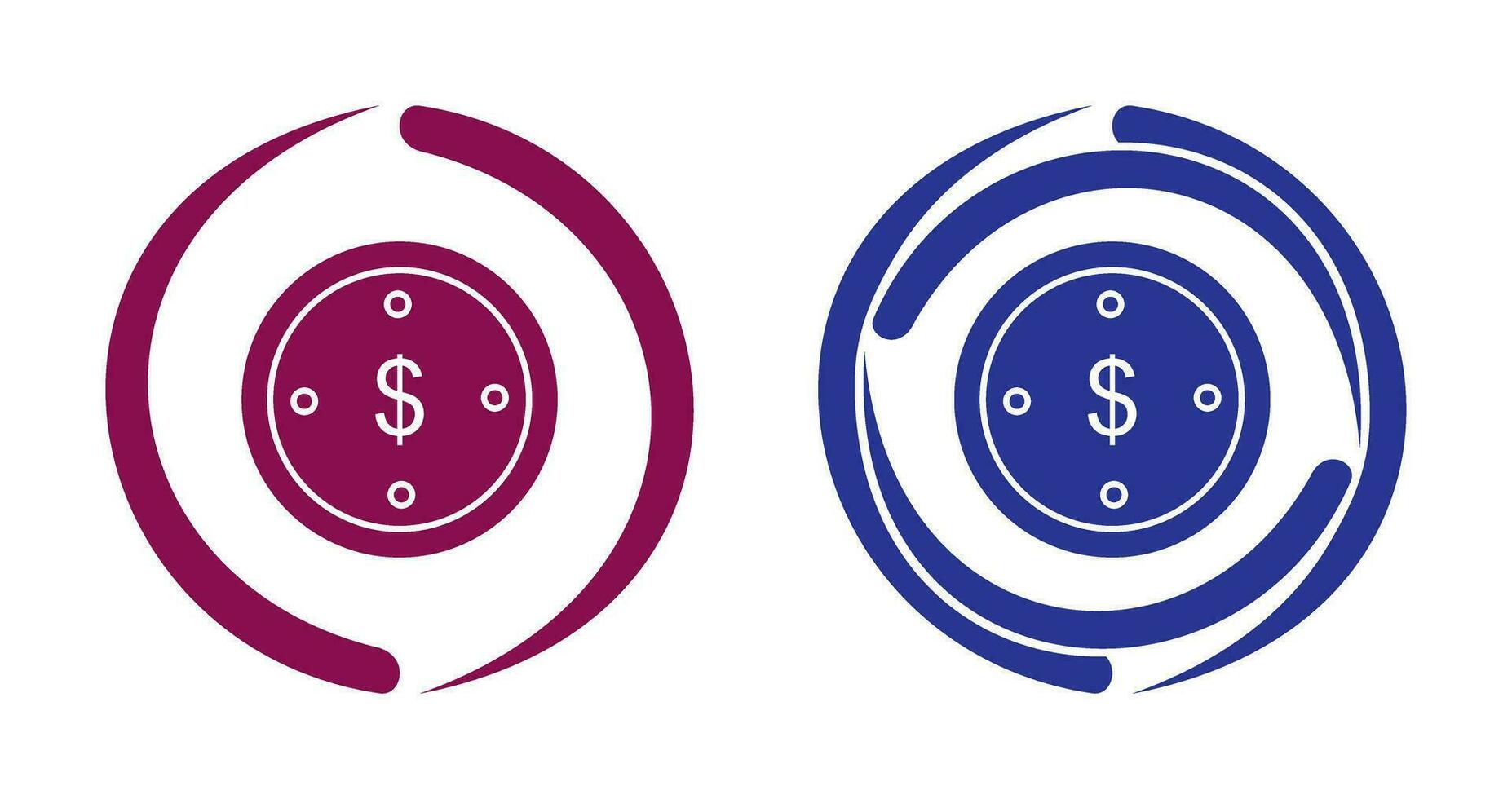 Dollar Coin Vector Icon