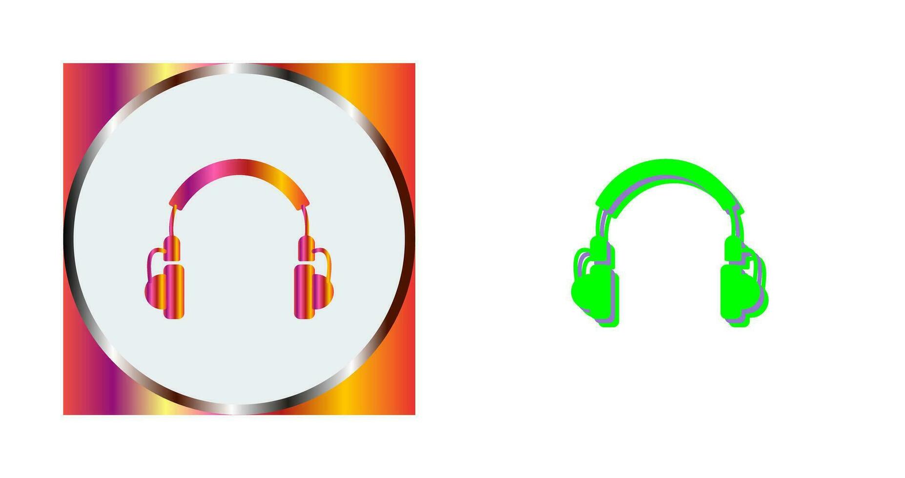 Unique Headphones Vector Icon