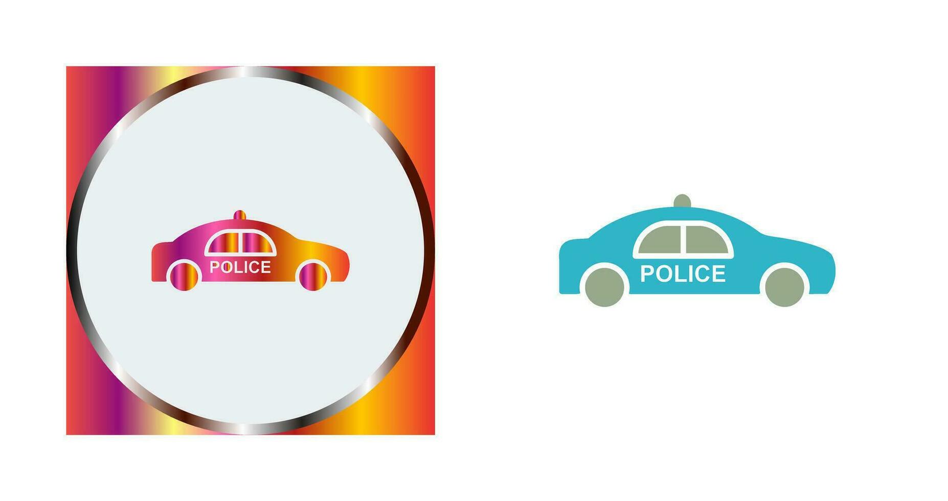 Police Car Vector Icon