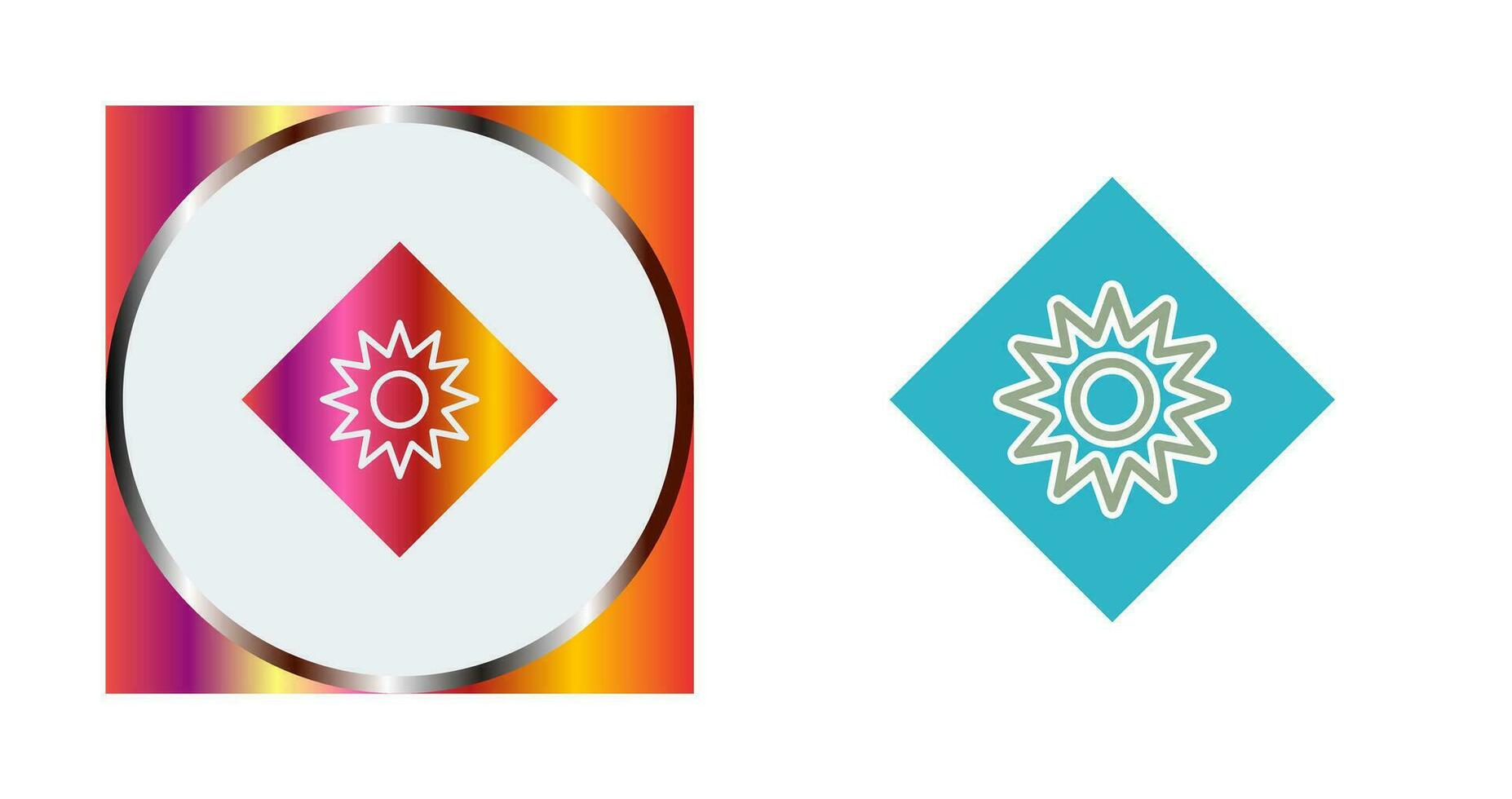 Optical Radiation Vector Icon
