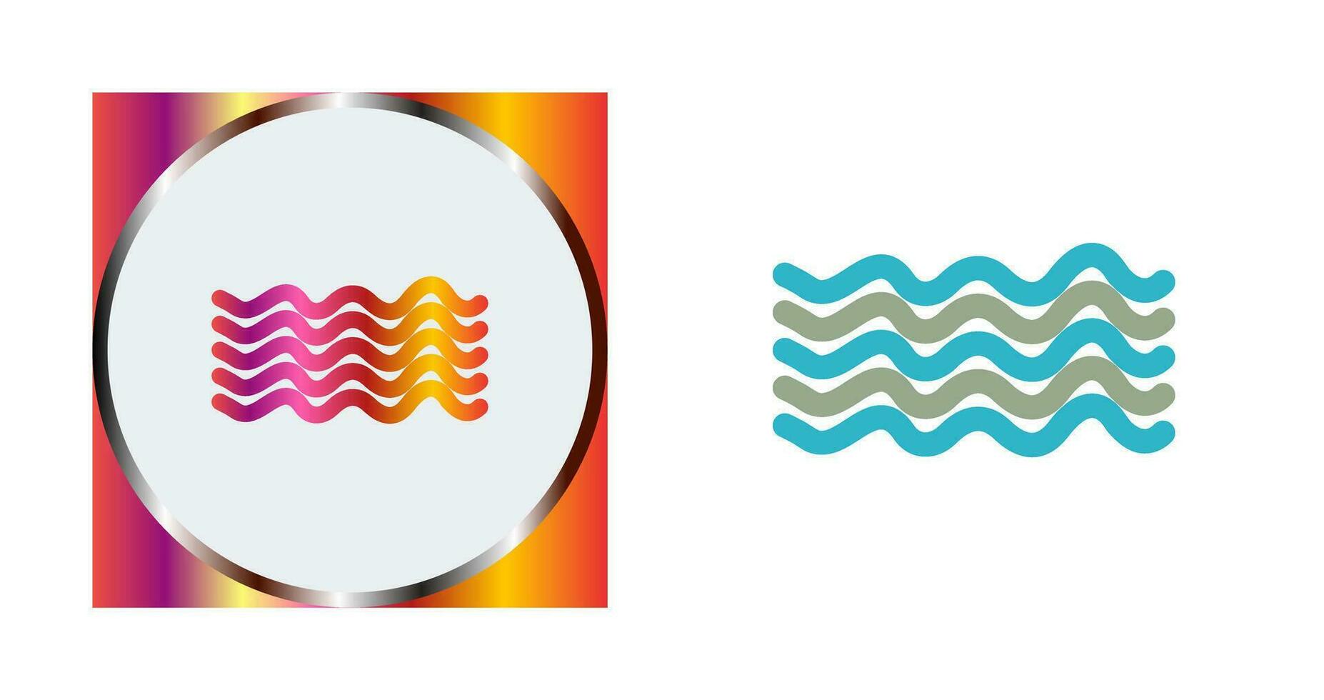 Magnetic Waves Vector Icon