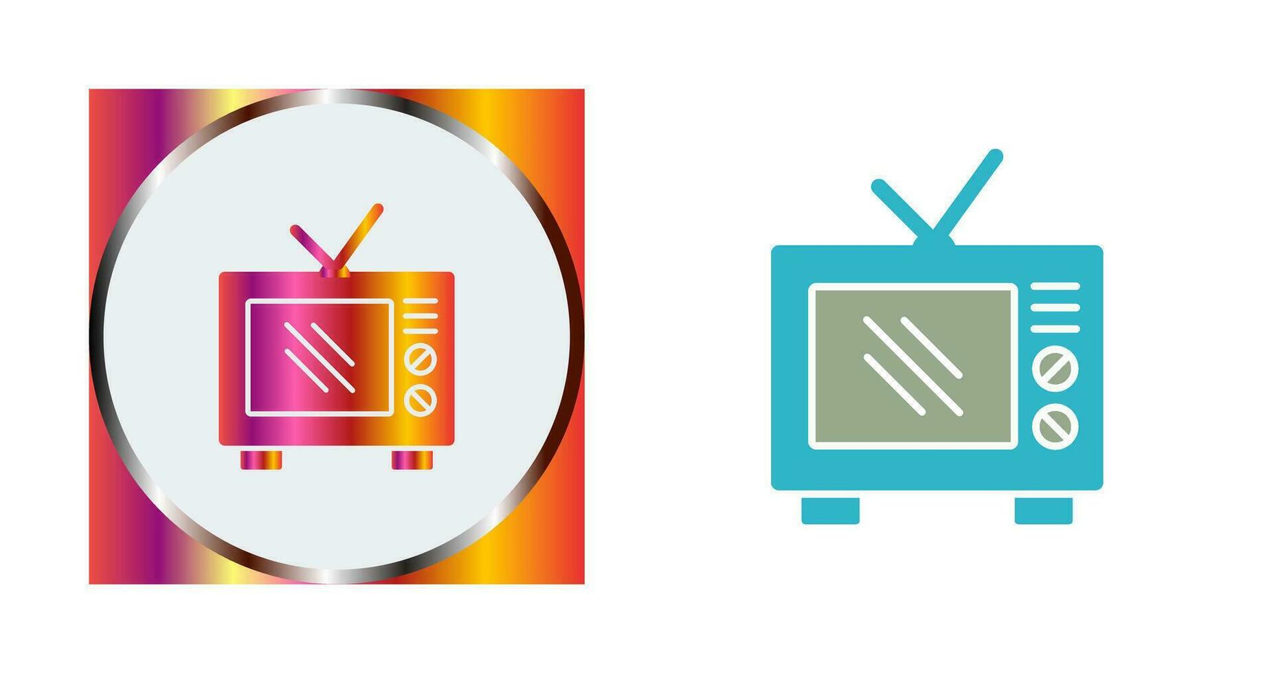 Old TV Vector Icon