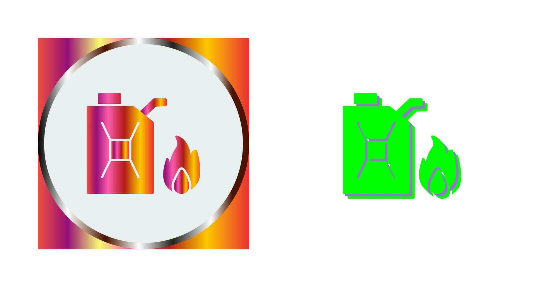 Unique Fuel to Fire Vector Icon