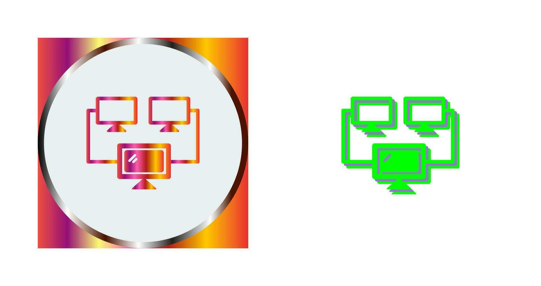 Connected Systems Vector Icon