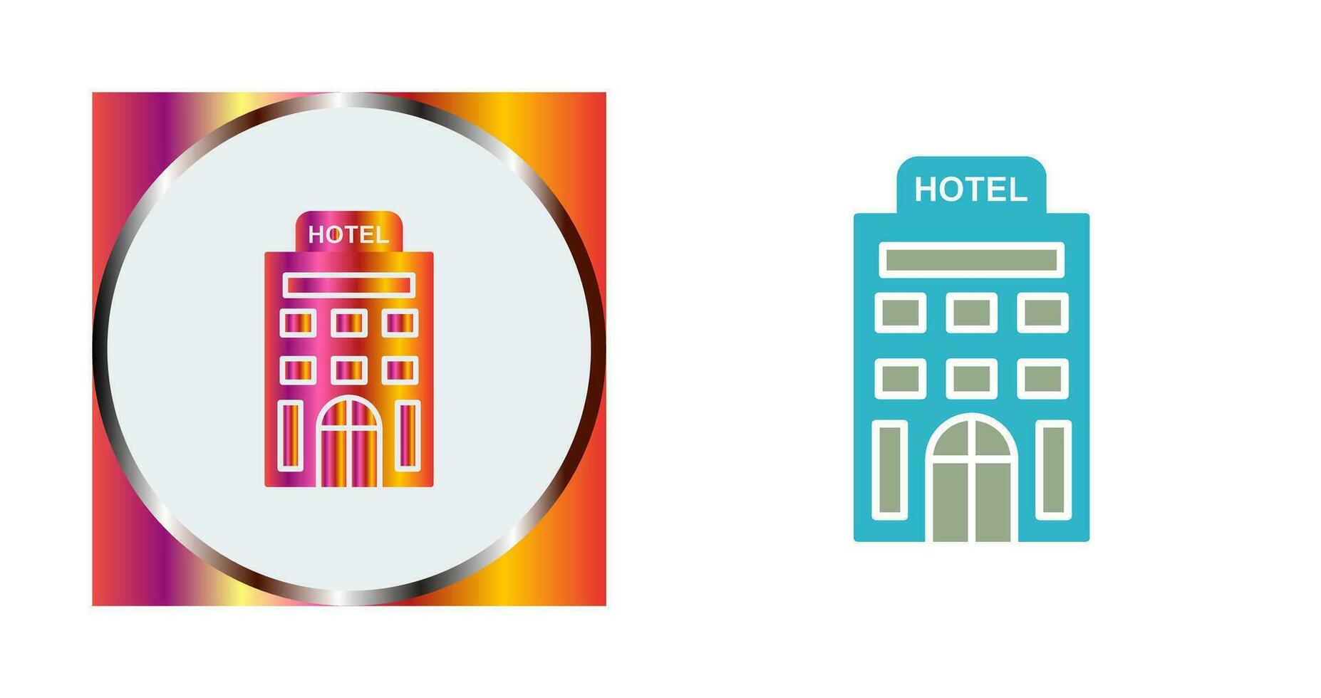 icono de vector de hotel