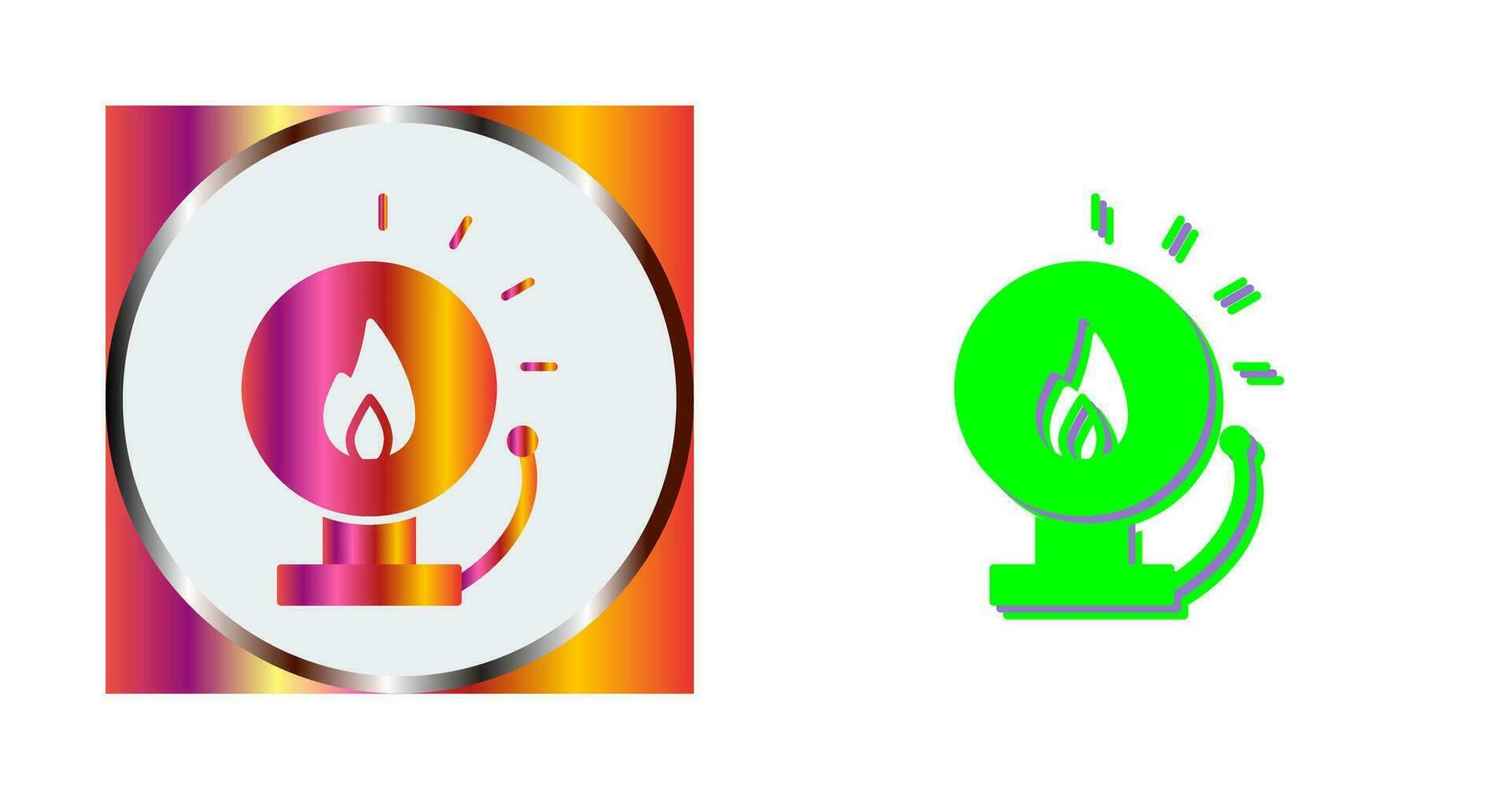 Unique Fire Alert Vector Icon