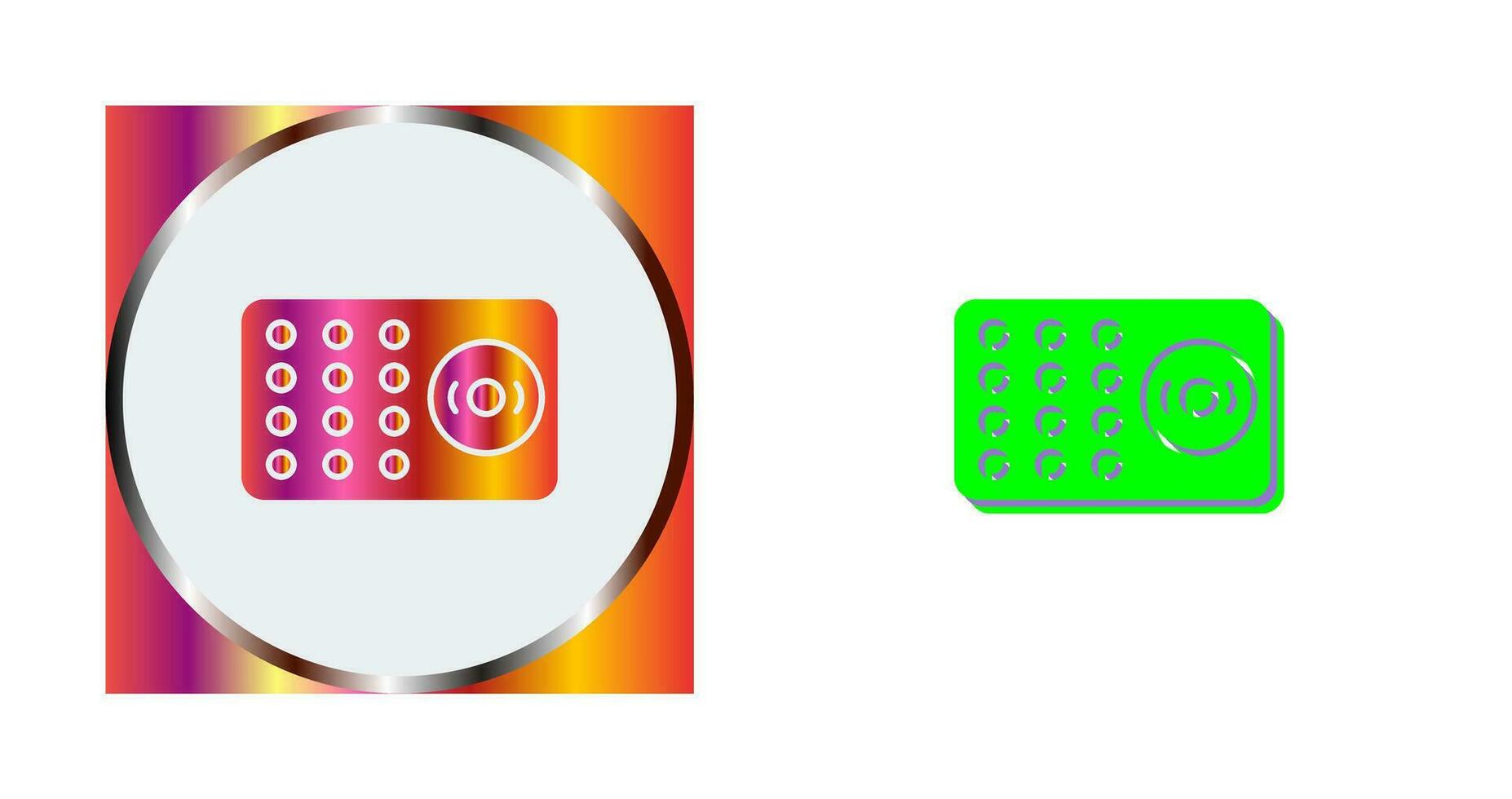 Unique Ring Alarm Vector Icon
