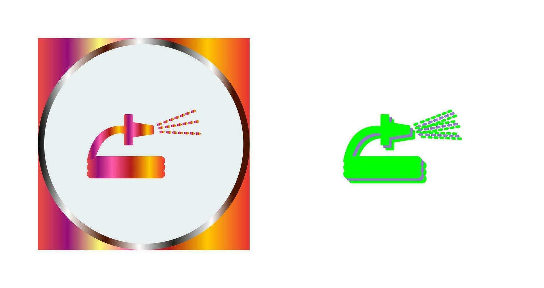 Unique Spraying Water Vector Icon