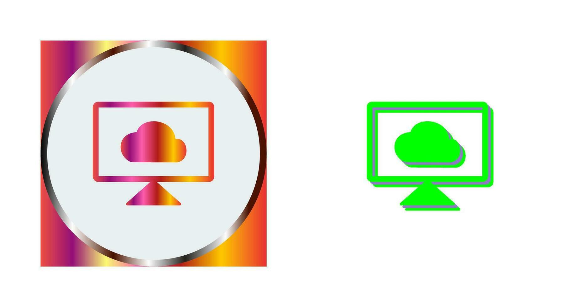 Cloud System Vector Icon