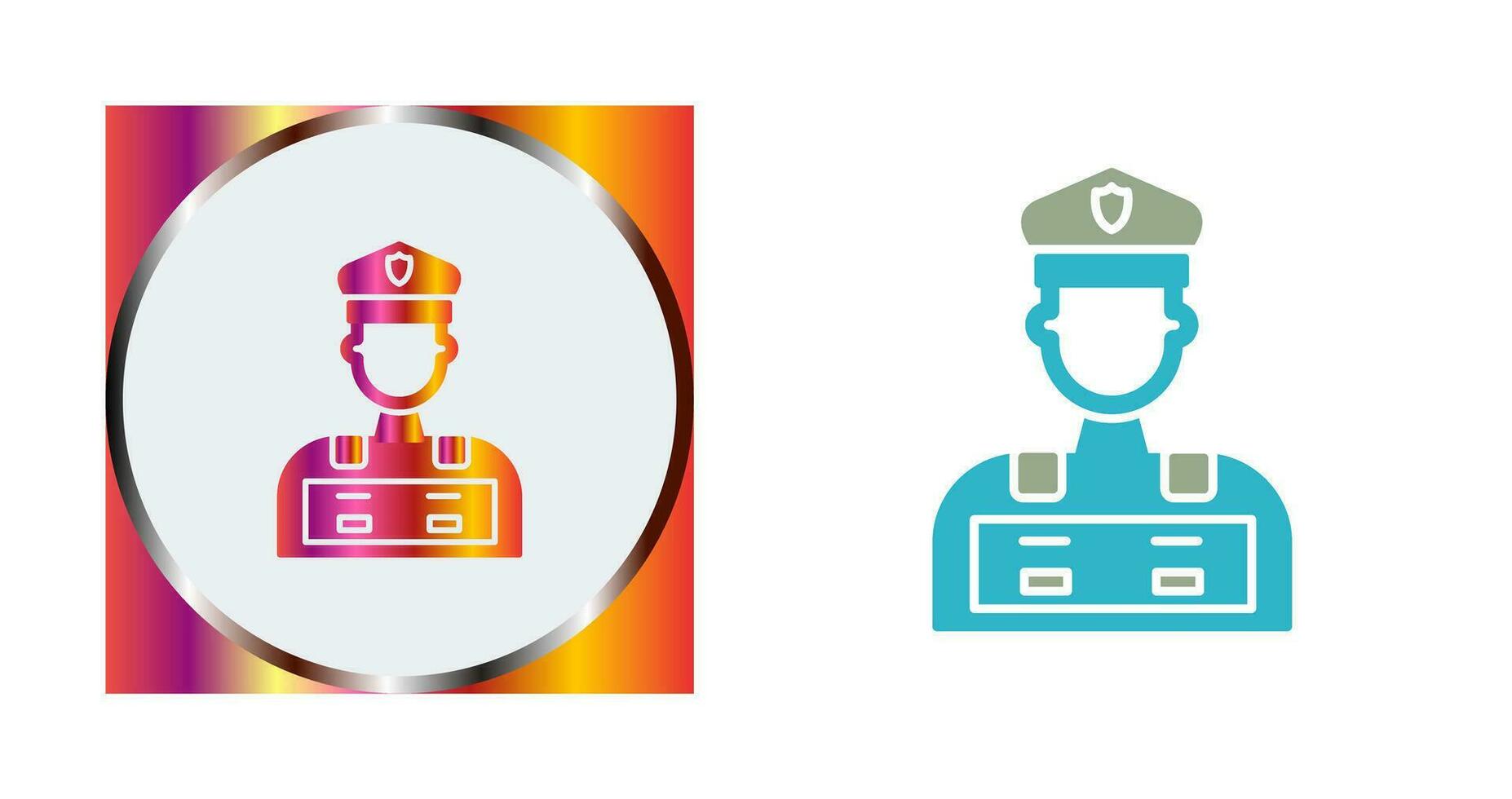 Police Man Vector Icon