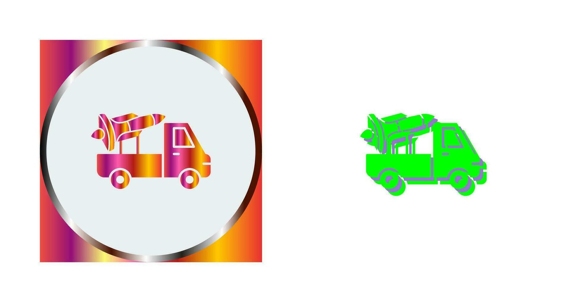 Missile Truck Vector Icon