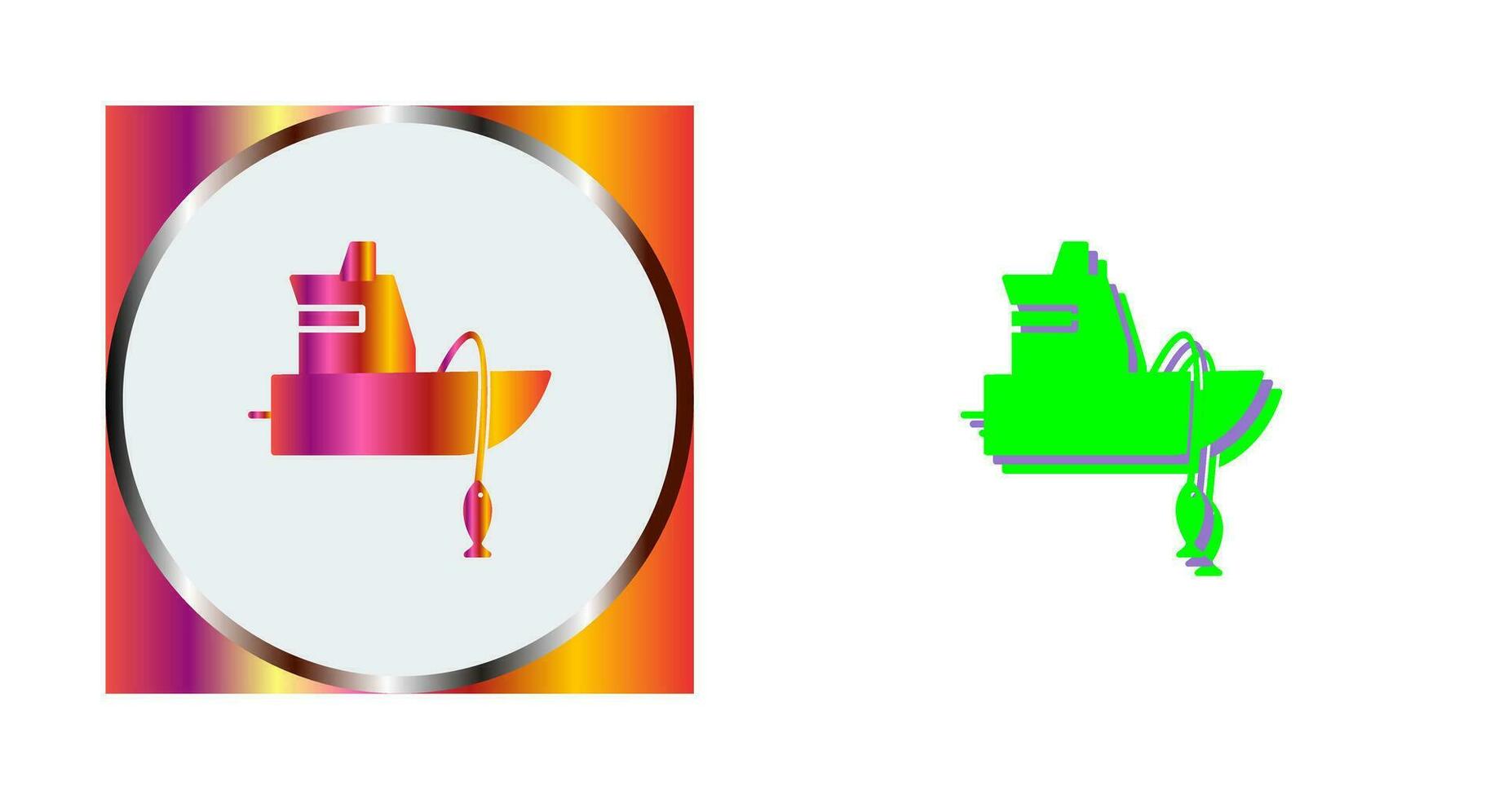 Fishing Boat Vector Icon