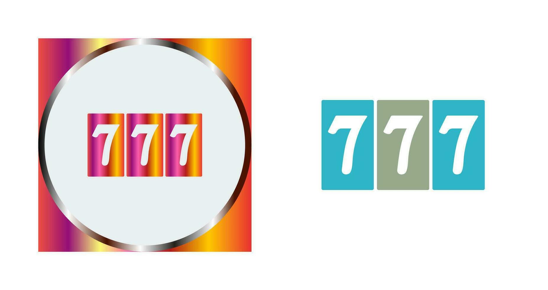 Triple Sevens Vector Icon