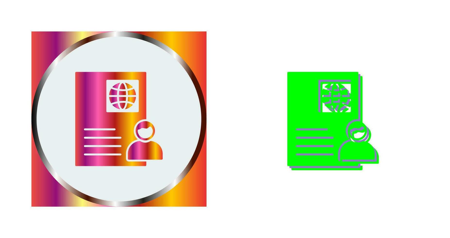 Global Profile Vector Icon