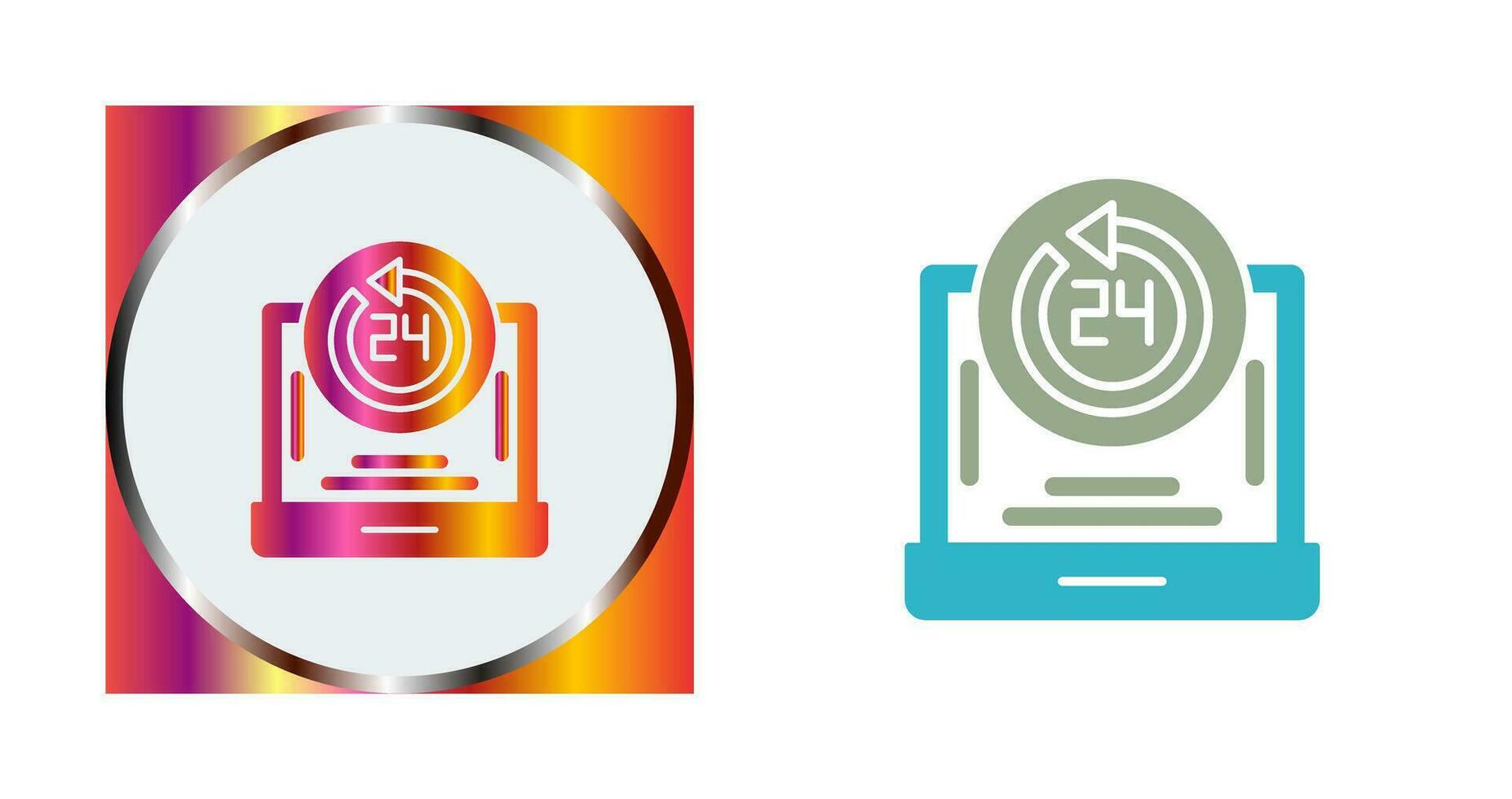 24h Support Vector Icon