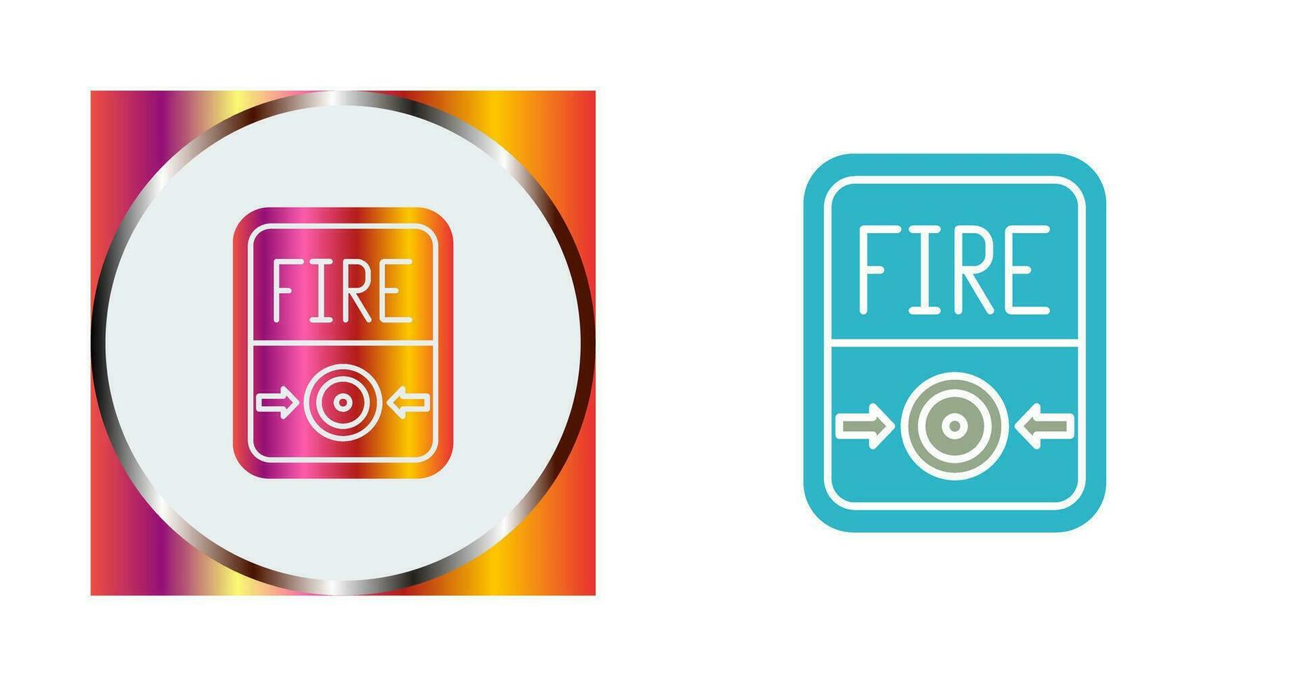 Fire Button Vector Icon