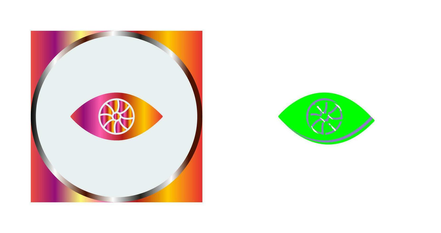 icono de vector de ojo único