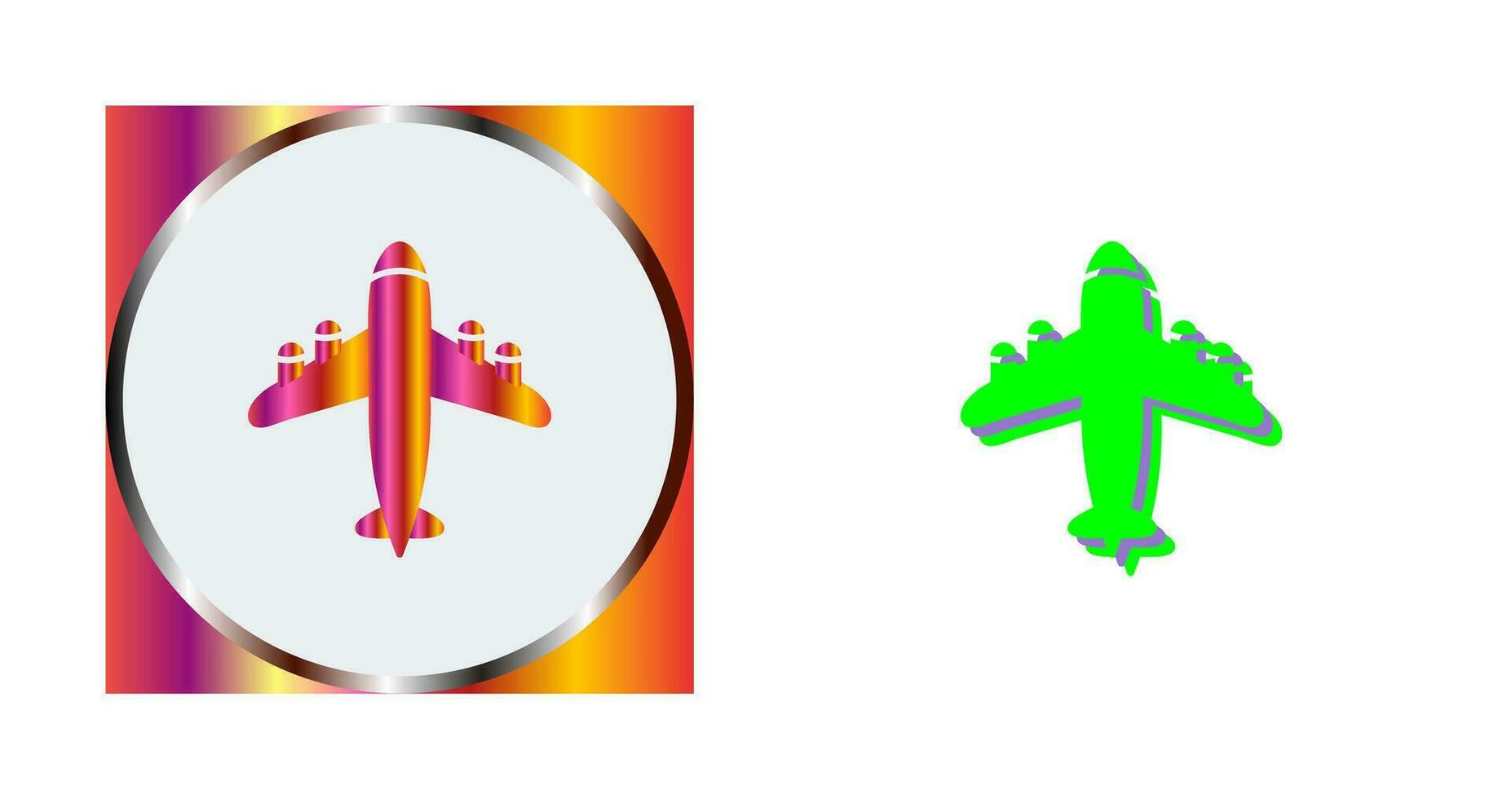 Flying Airplane Vector Icon