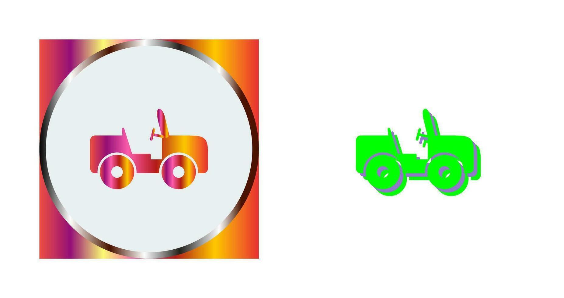 Safari Jeep Vector Icon