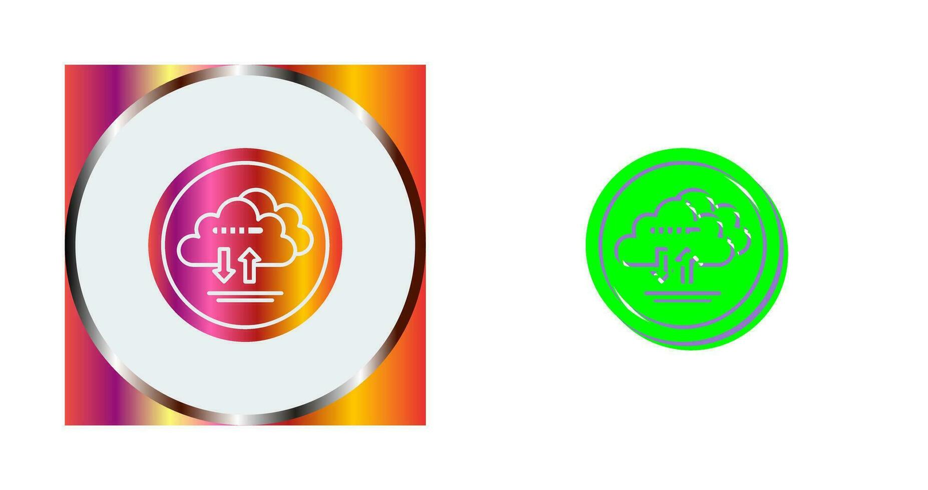 Cloud Data Vector Icon