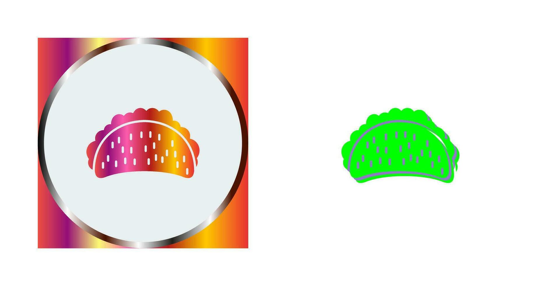 icono de vector de tacos