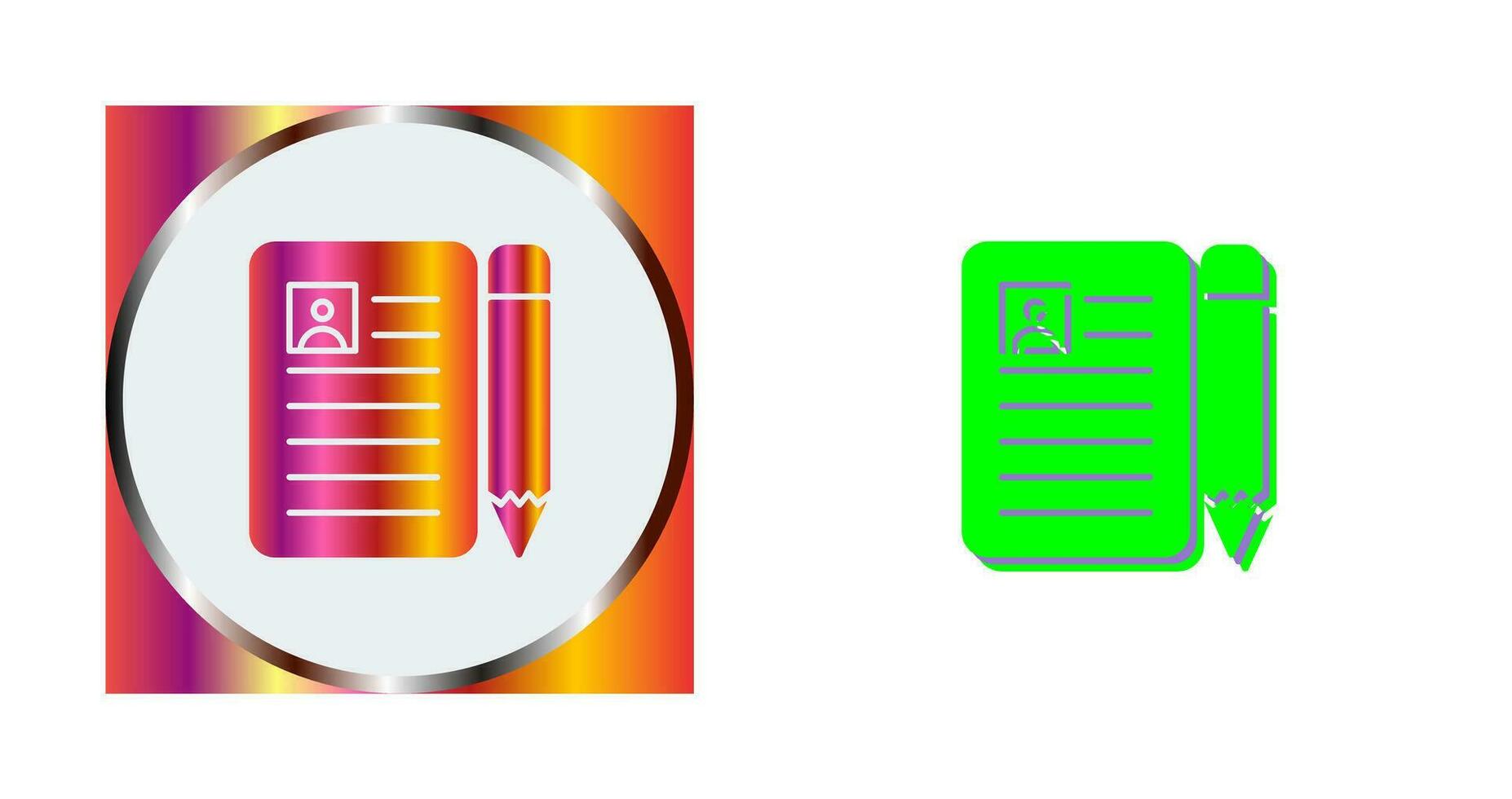 CV Vector Icon