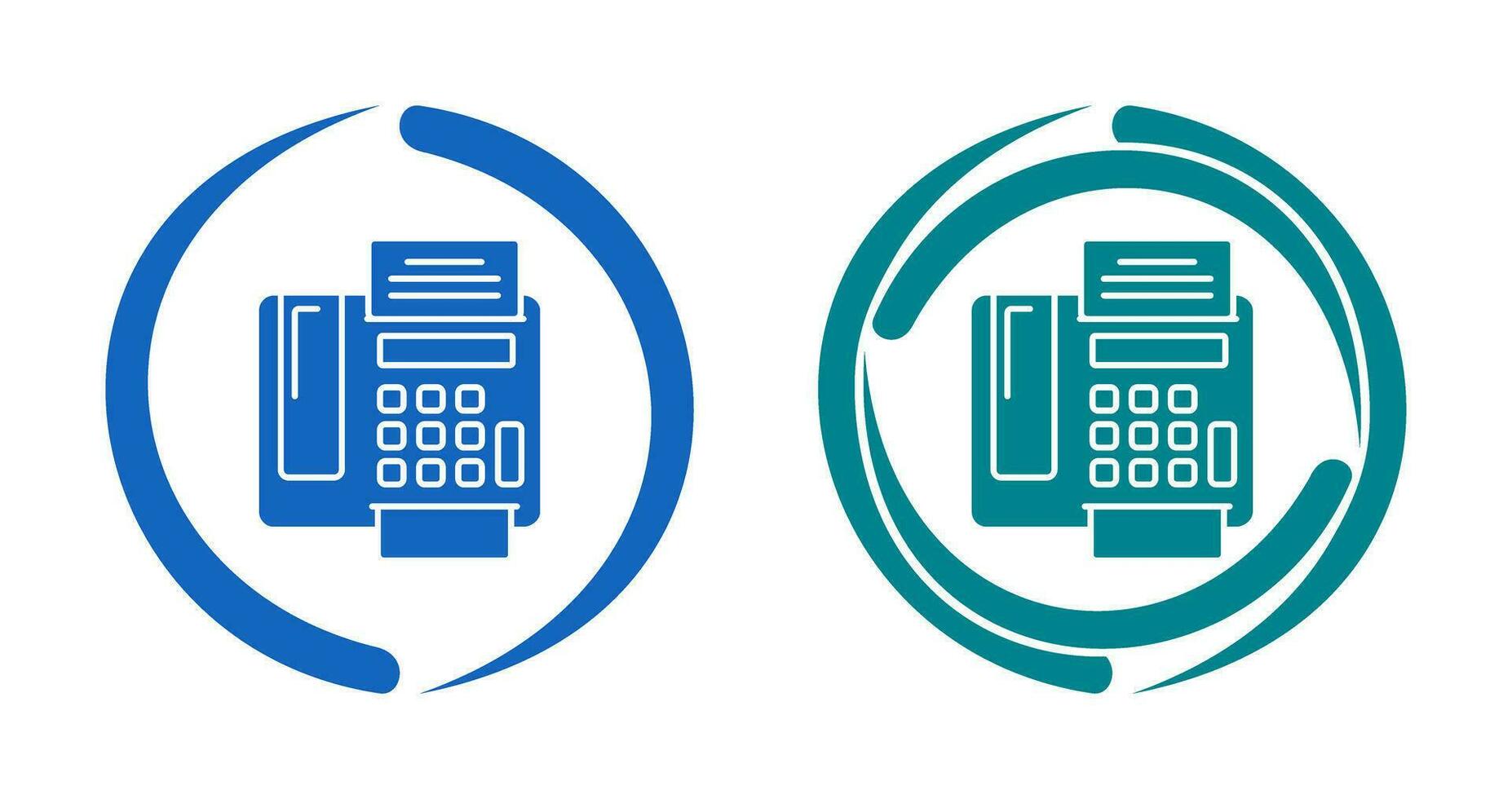 icono de vector de máquina de fax