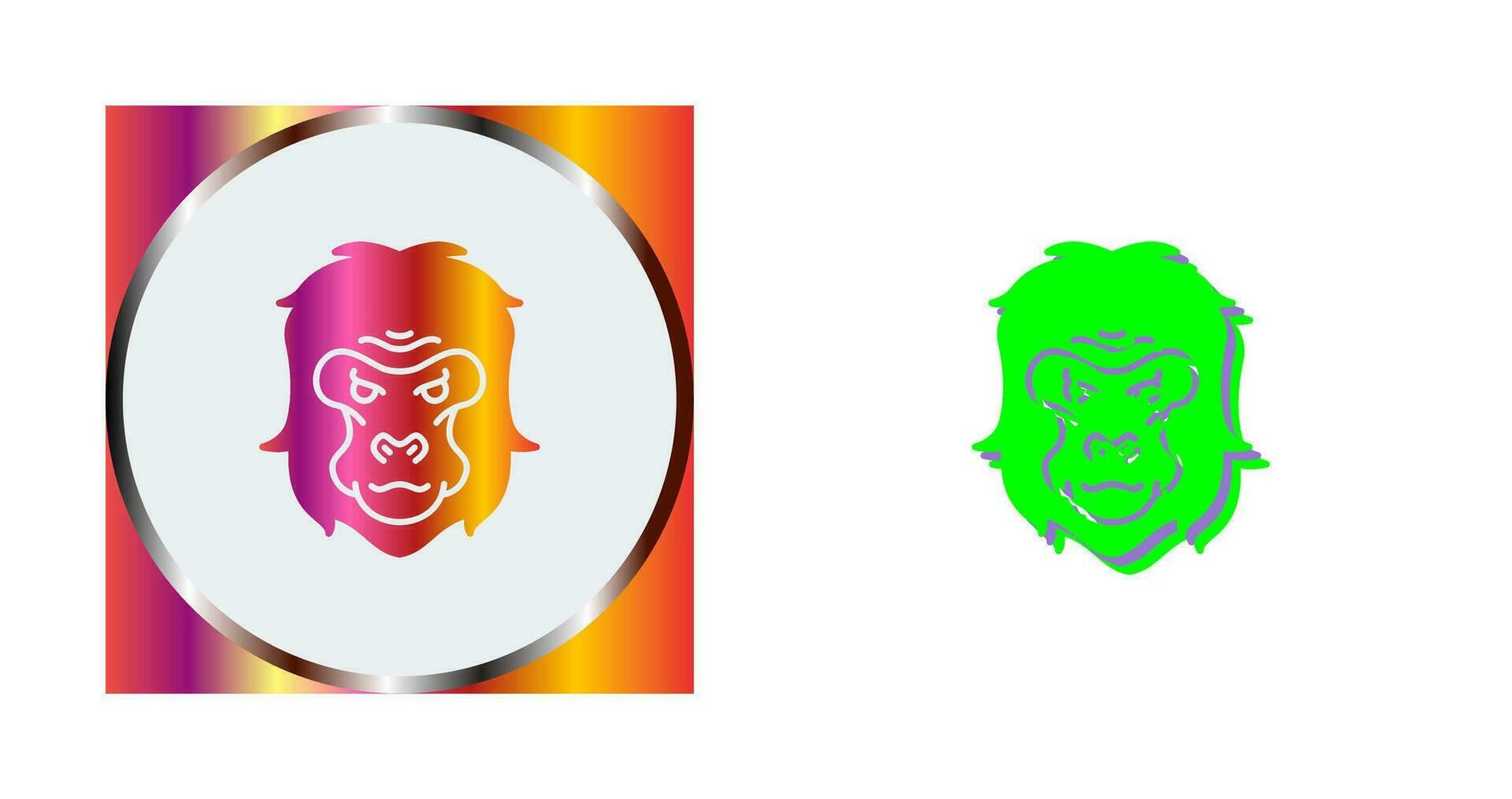 Gorilla Vector Icon