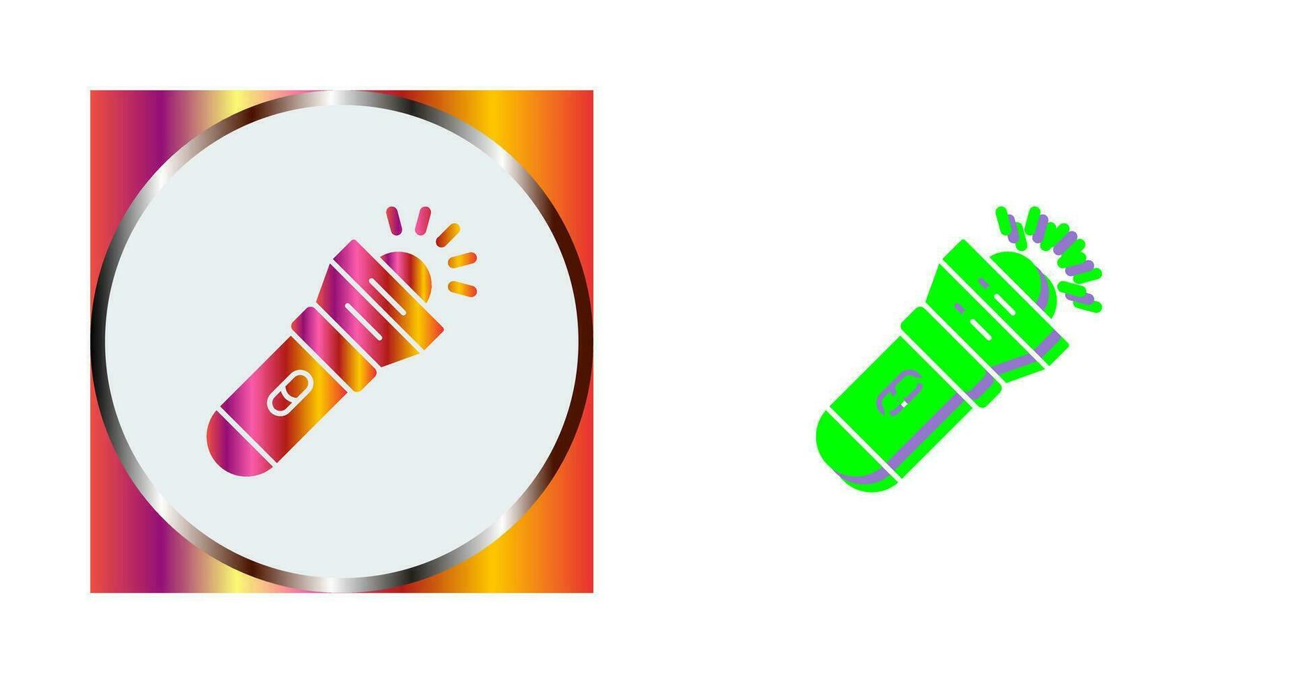 Flashlight Vector Icon