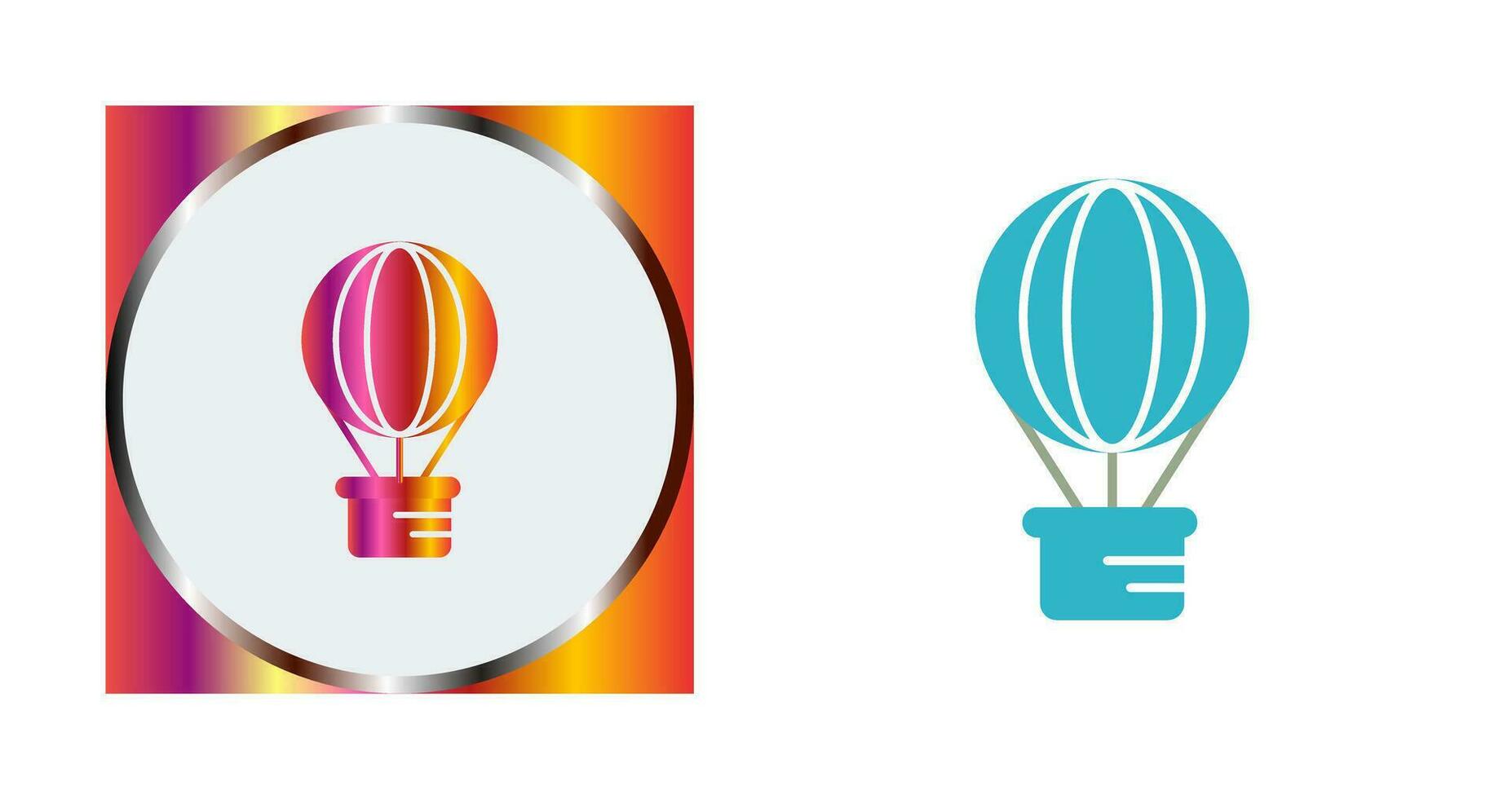 Hot Air Balloon Vector Icon