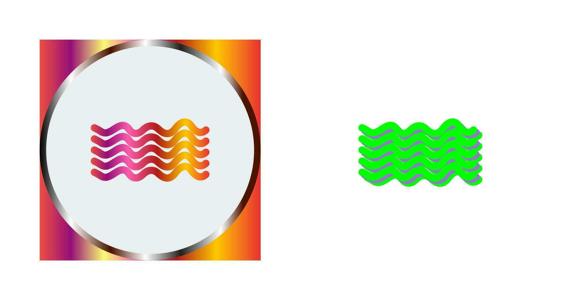 Magnetic Waves Vector Icon