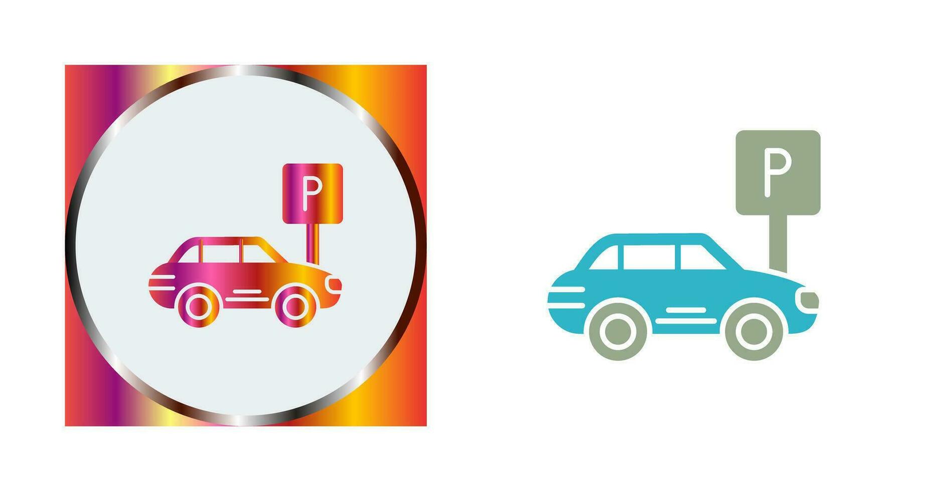 icono de vector de estacionamiento