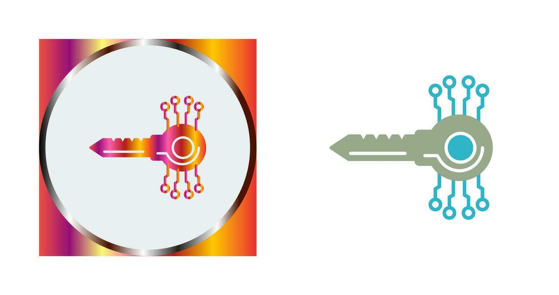 Key Code Vector Icon