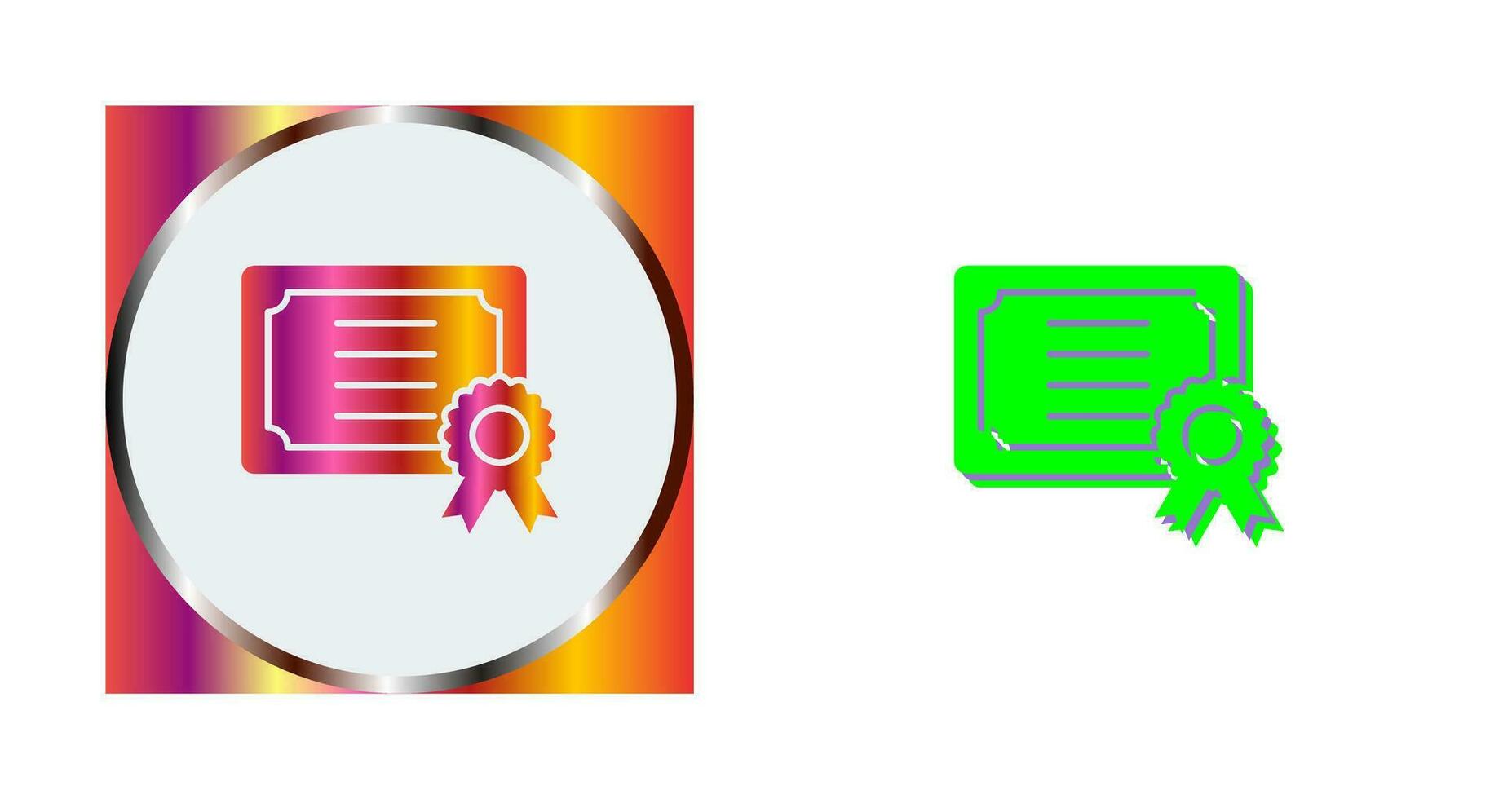 Certificate Vector Icon