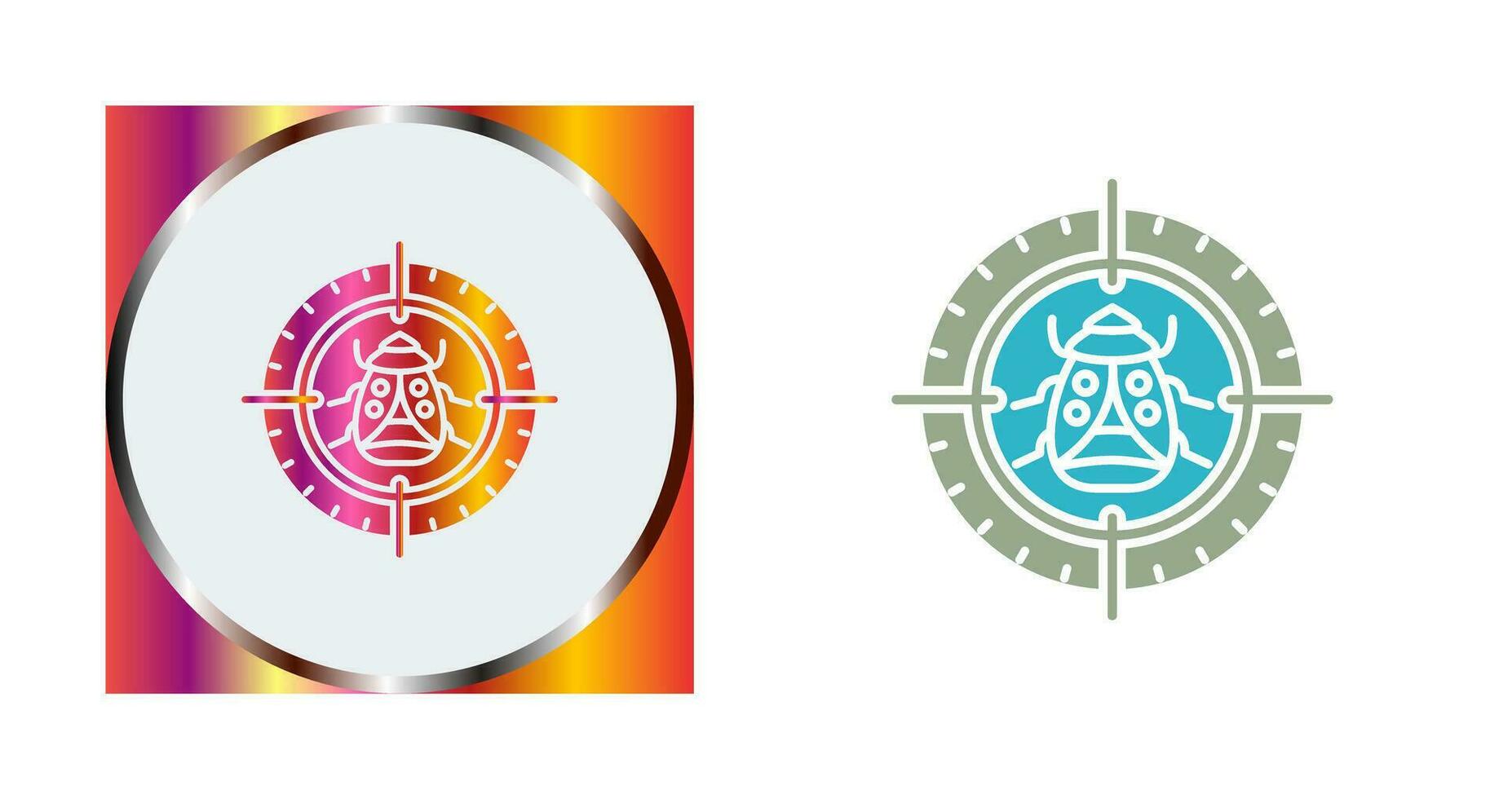 Bug Target Vector Icon