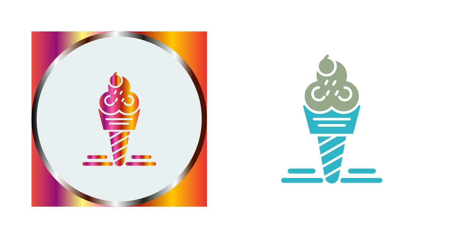 icono de vector de helado