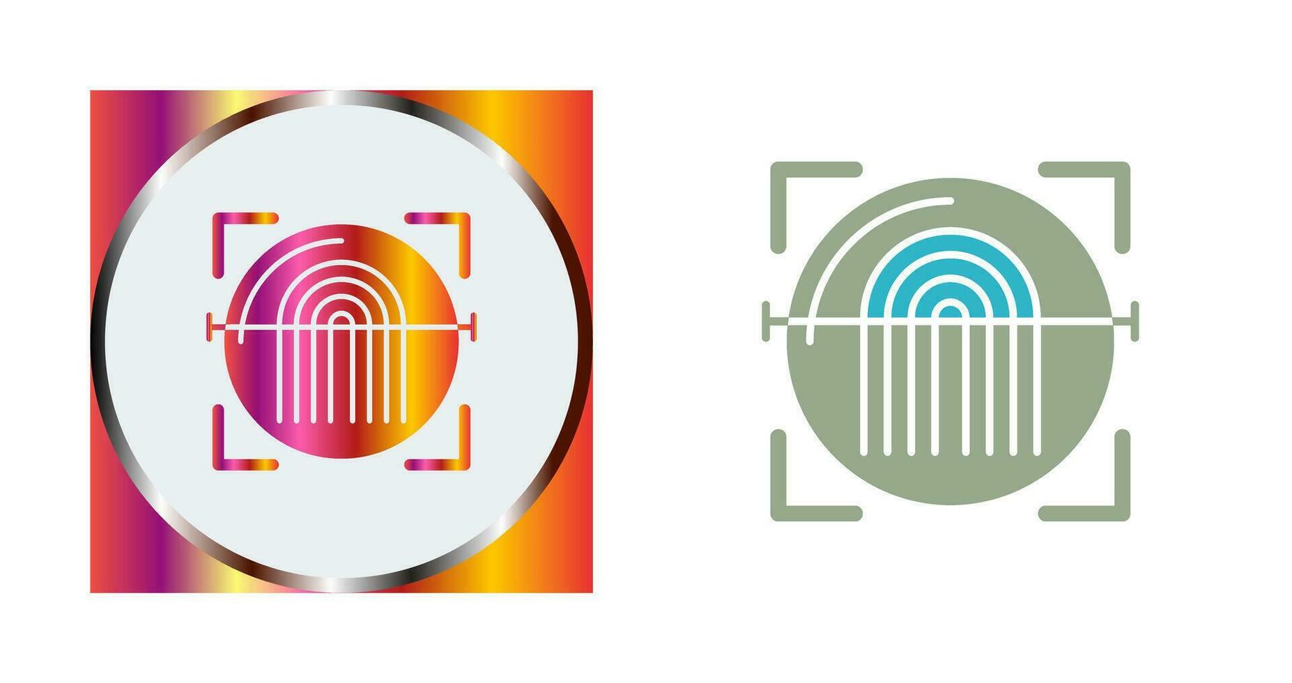 Fingerprint Scanner Vector Icon