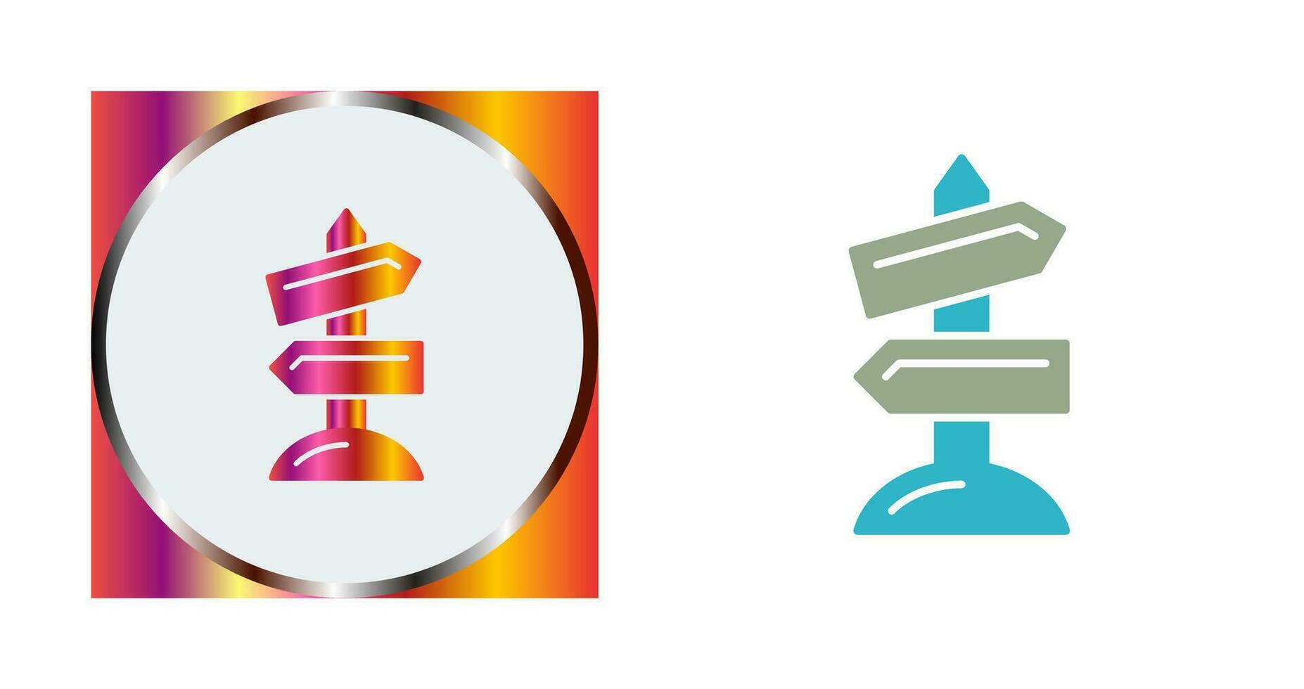 Road Sign Vector Icon