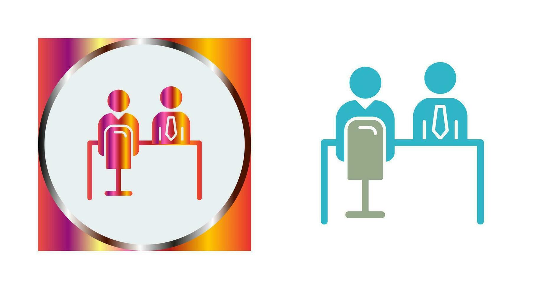 Employee Interview Vector Icon