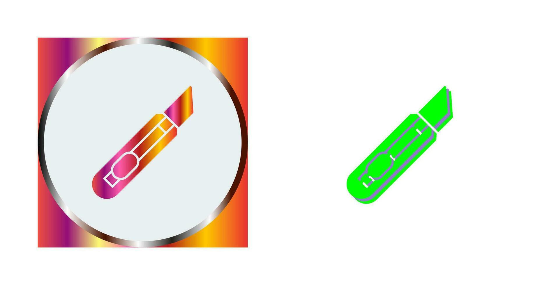 Stationery Knife Vector Icon