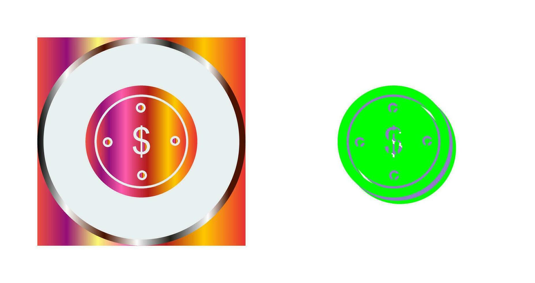 icono de vector de moneda de dólar