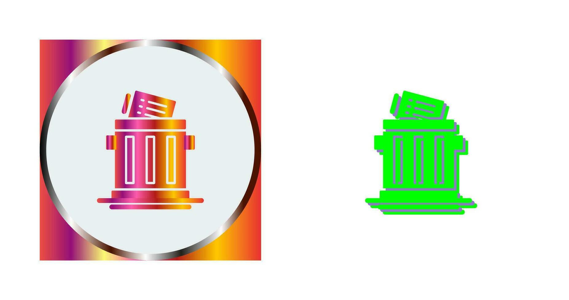Trash List Vector Icon