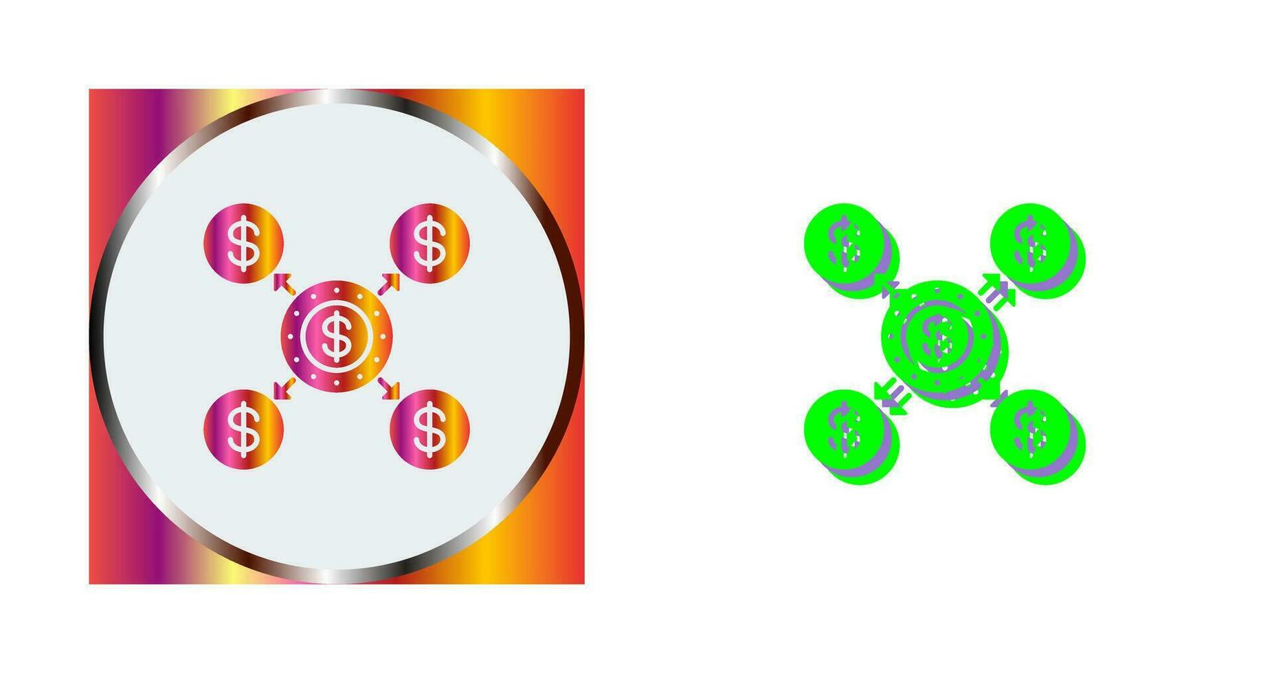 icono de vector de distribución