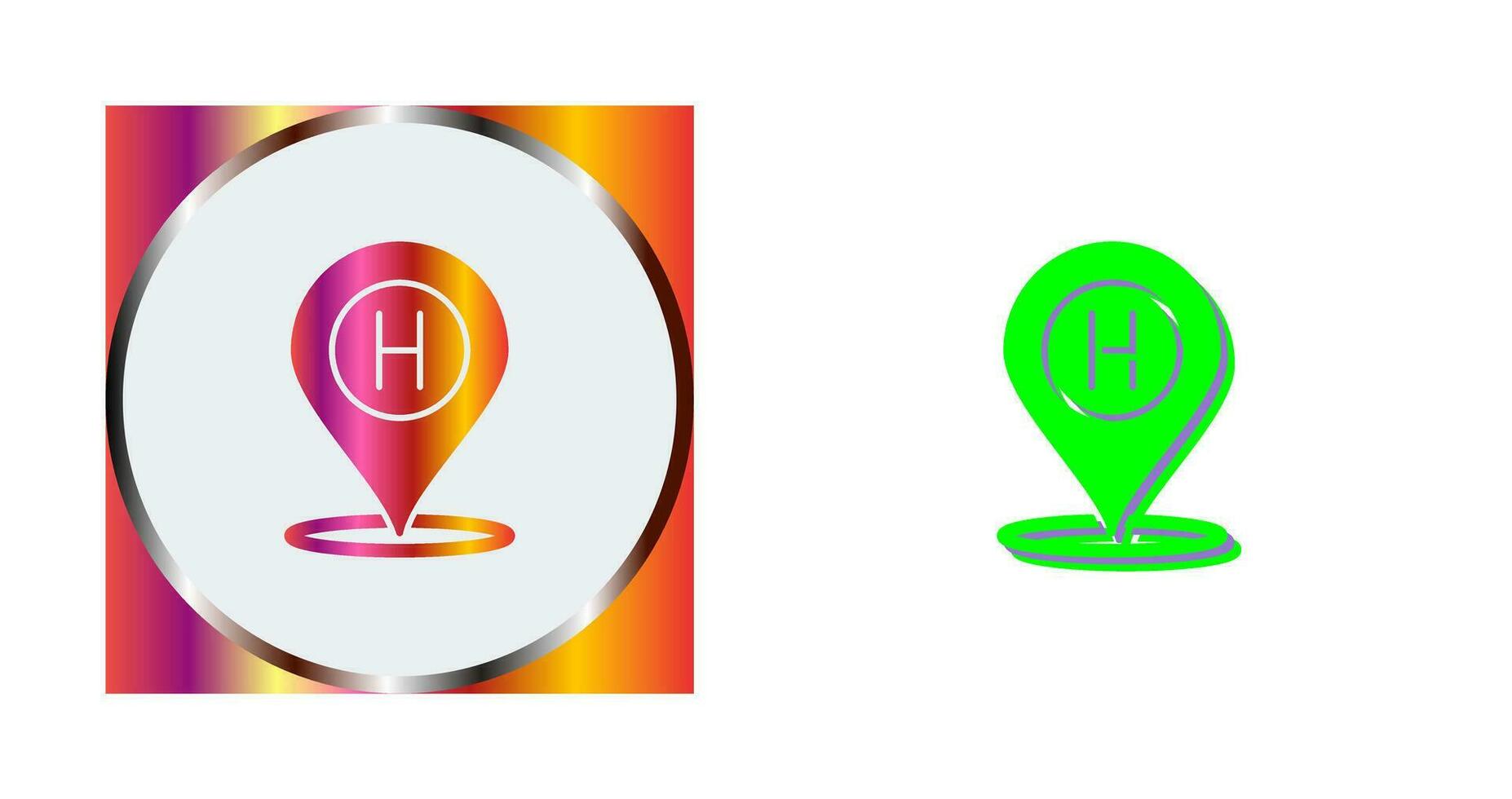 Hotel Location Vector Icon