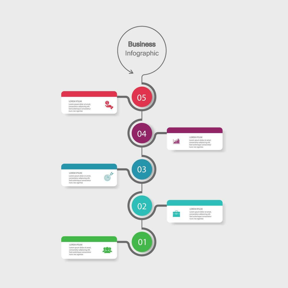 Infographic vector, graph. presentation. Business concepts, parts, steps, processes. Visualization of infographic data. Startup template. - Vector