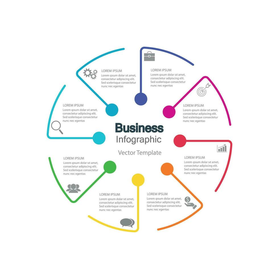 Infographic vector, graph. presentation. Business concepts, parts, steps, processes. Visualization of infographic data. Startup template. - Vector