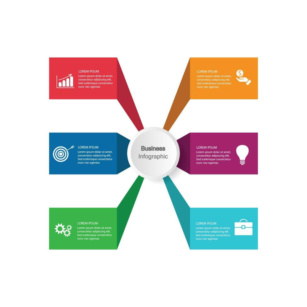 Infographic vector, graph. presentation. Business concepts, parts, steps, processes. Visualization of infographic data. Startup template. - Vector