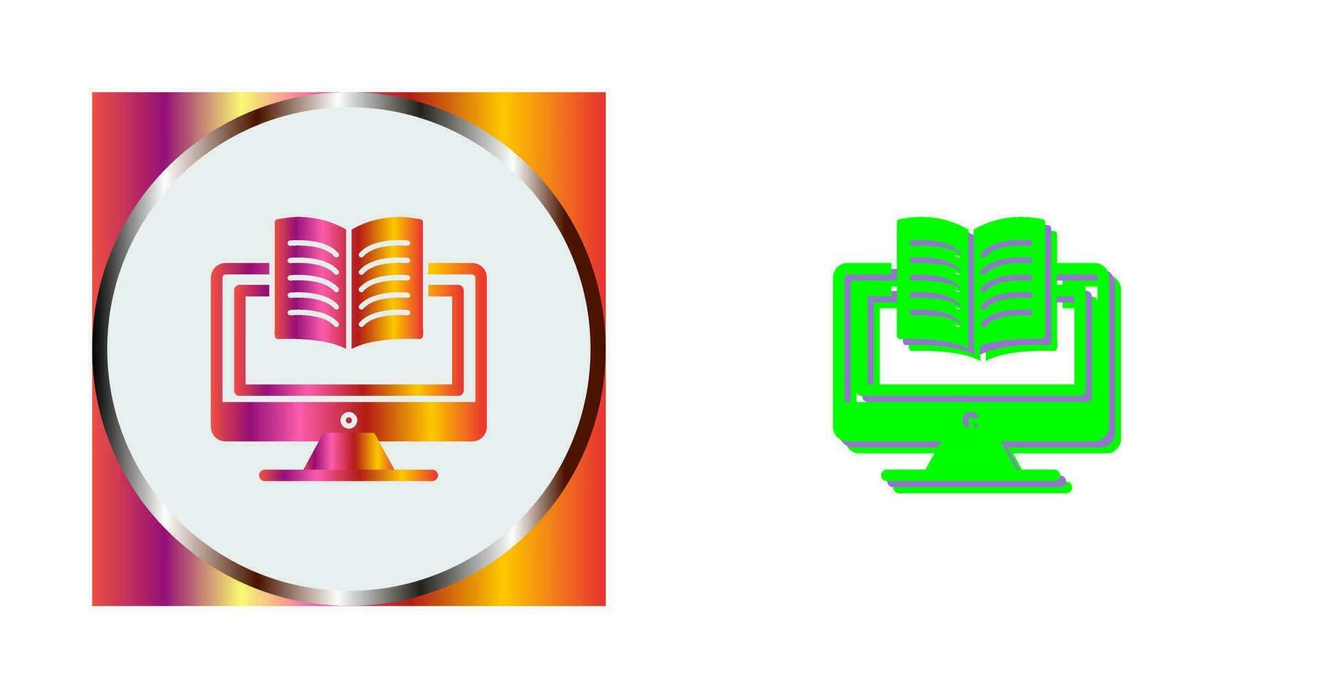 Digital Learning Vector Icon